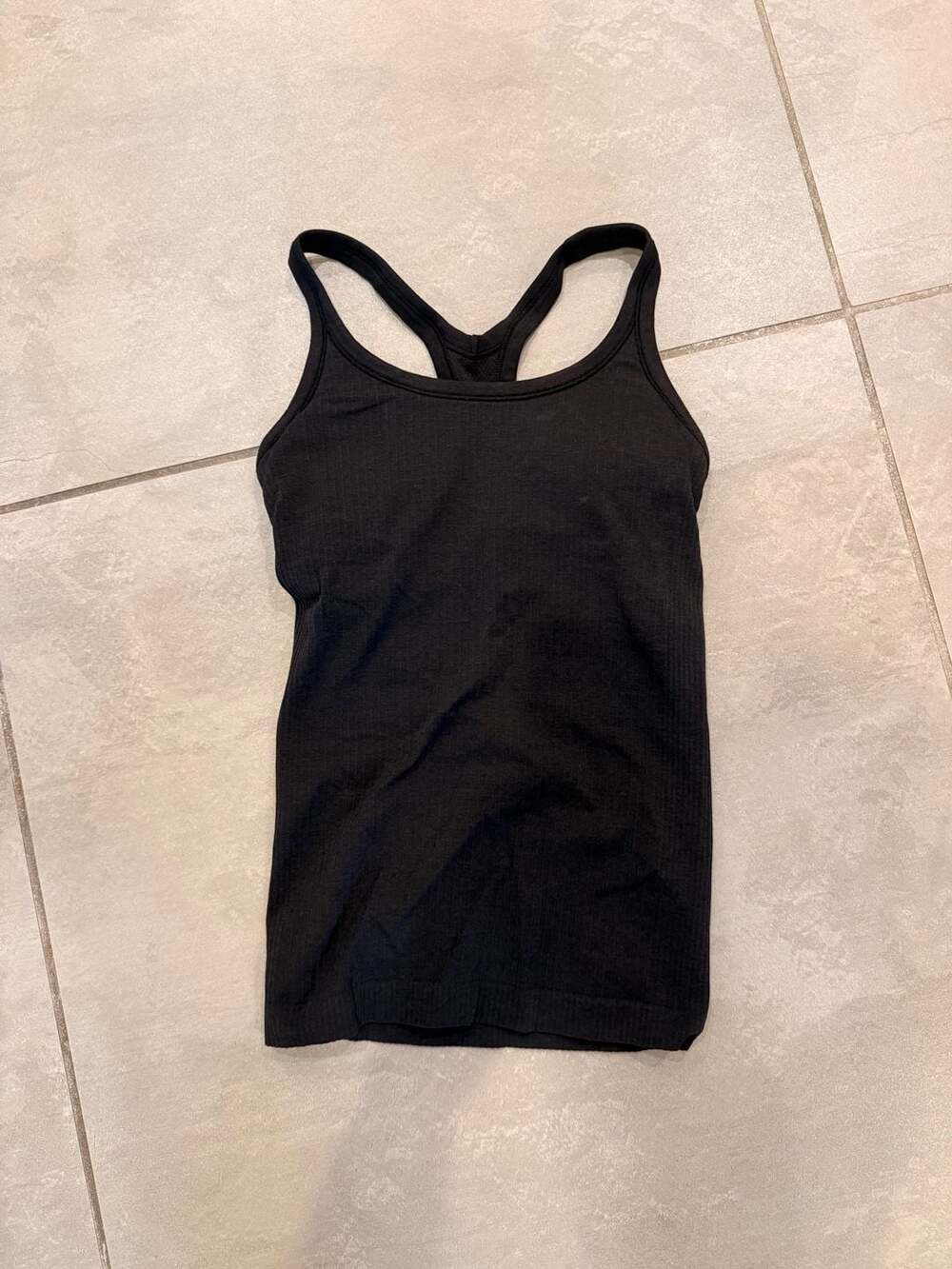 Lululemon Ebb to Street Ribbed Tank Top with Built-in Bra